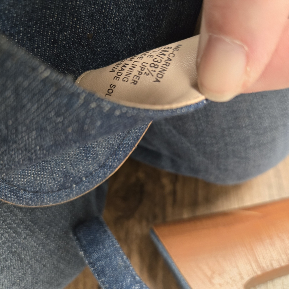 Denim Blue Women's Sandals - Picture 6 of 7